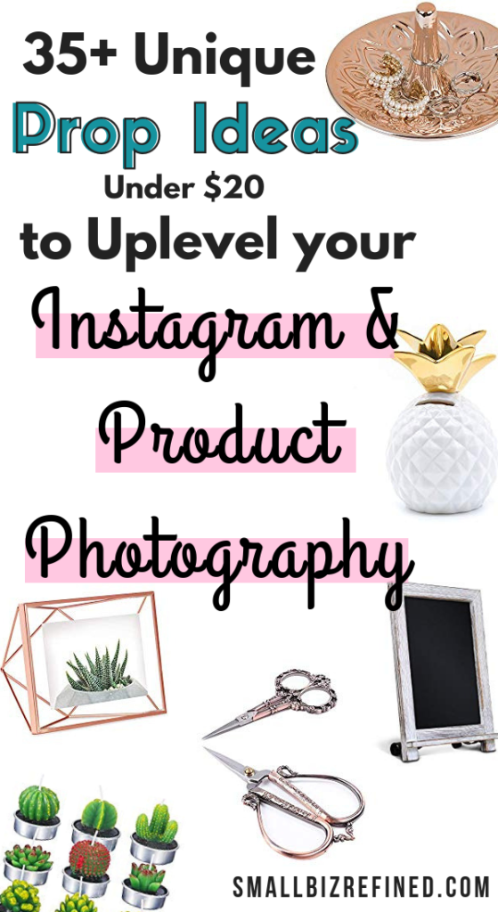 Trying to figure out what to post on Instagram or how to photograph your products doesn't have to be hard! Here's some inspiration for unique and inexpensive props & backdrops to use for your Instagram and product photography.
