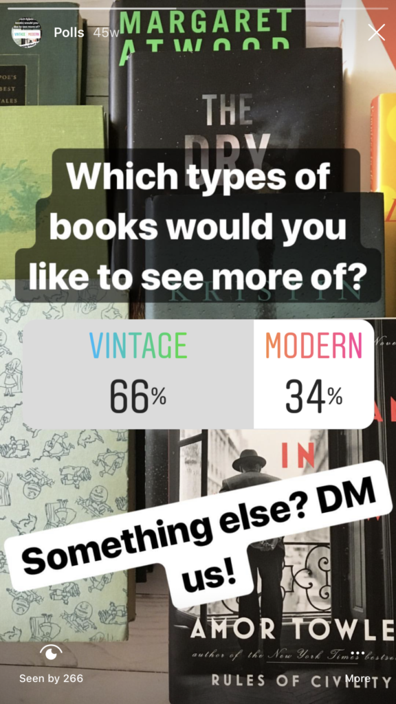 Instagram Story Poll Eample