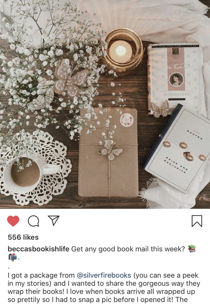 Product Packaging Post from Brand Rep on Instagram