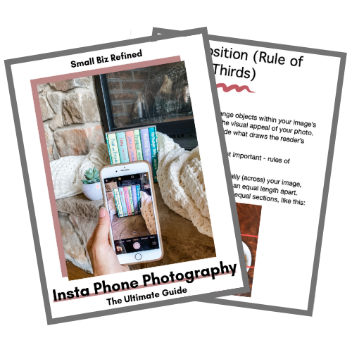 Instagram Phone Photography guide mockup graphic