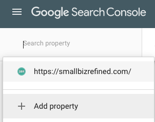 Google Search Console screenshot